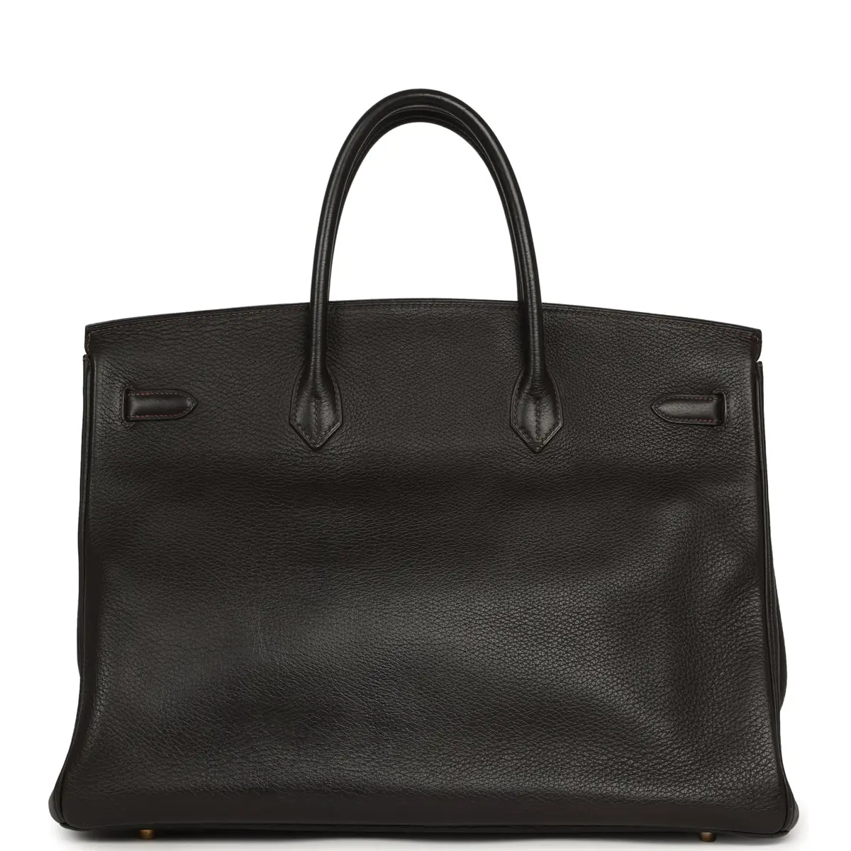 HERMÈS Vintage Hermes Birkin 40 Ebene Togo Gold Hardware | Thumbnail 4 HERMÈS Vintage Hermes Birkin 40 Ebene Togo Gold Hardware | Thumbnail 4