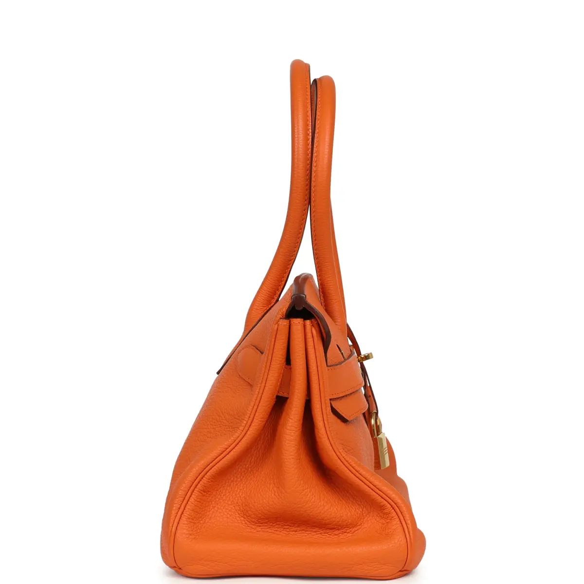 HERMÈS Vintage Hermes Shoulder Birkin 42 JPG Orange Clemence Gold Hardware | Thumbnail 3 HERMÈS Vintage Hermes Shoulder Birkin 42 JPG Orange Clemence Gold Hardware | Thumbnail 3