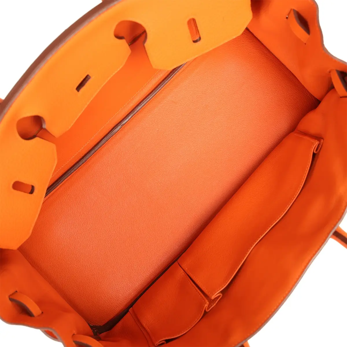 HERMÈS Vintage Hermes Shoulder Birkin 42 JPG Orange Clemence Gold Hardware | Thumbnail 9 HERMÈS Vintage Hermes Shoulder Birkin 42 JPG Orange Clemence Gold Hardware | Thumbnail 9