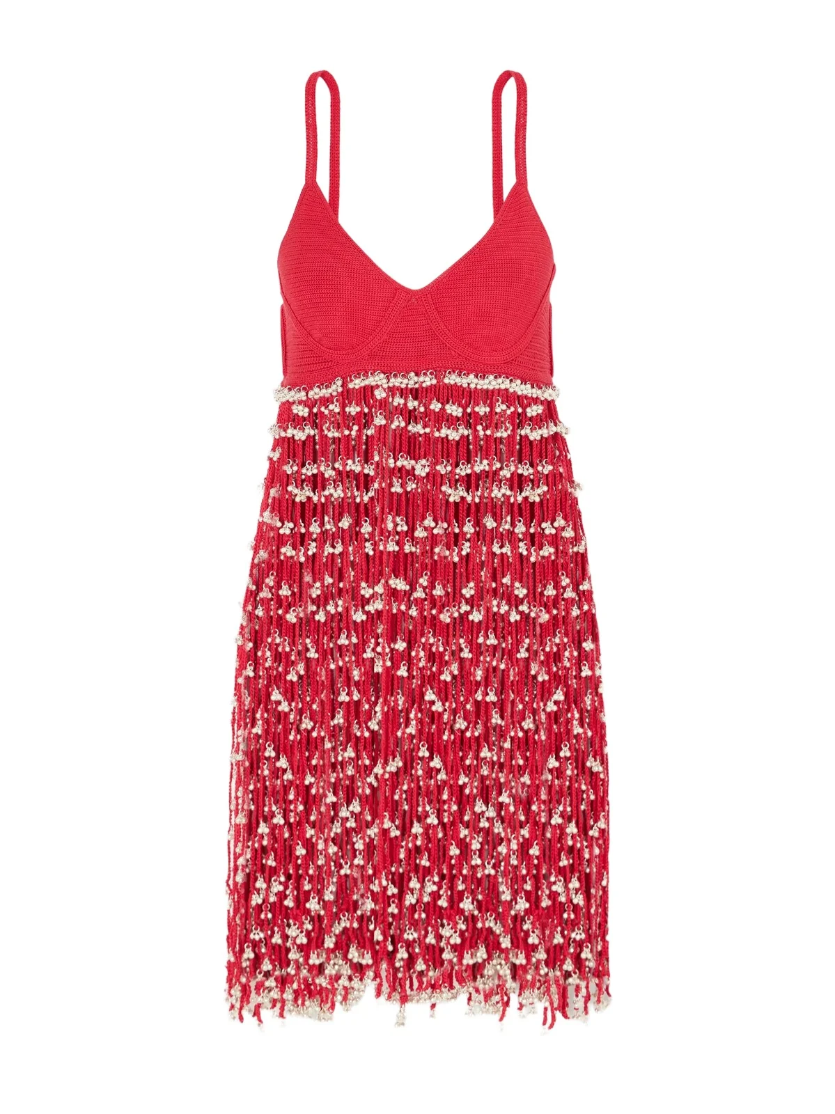 Catherine Embellished Cotton Crochet-knit Mini Dress Catherine Embellished Cotton Crochet-knit Mini Dress