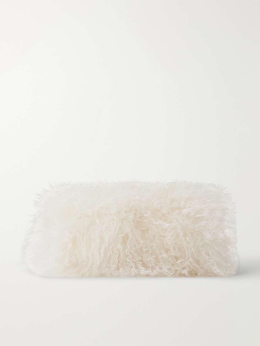 Leather-trimmed Shearling Handwarmer Leather-trimmed Shearling Handwarmer