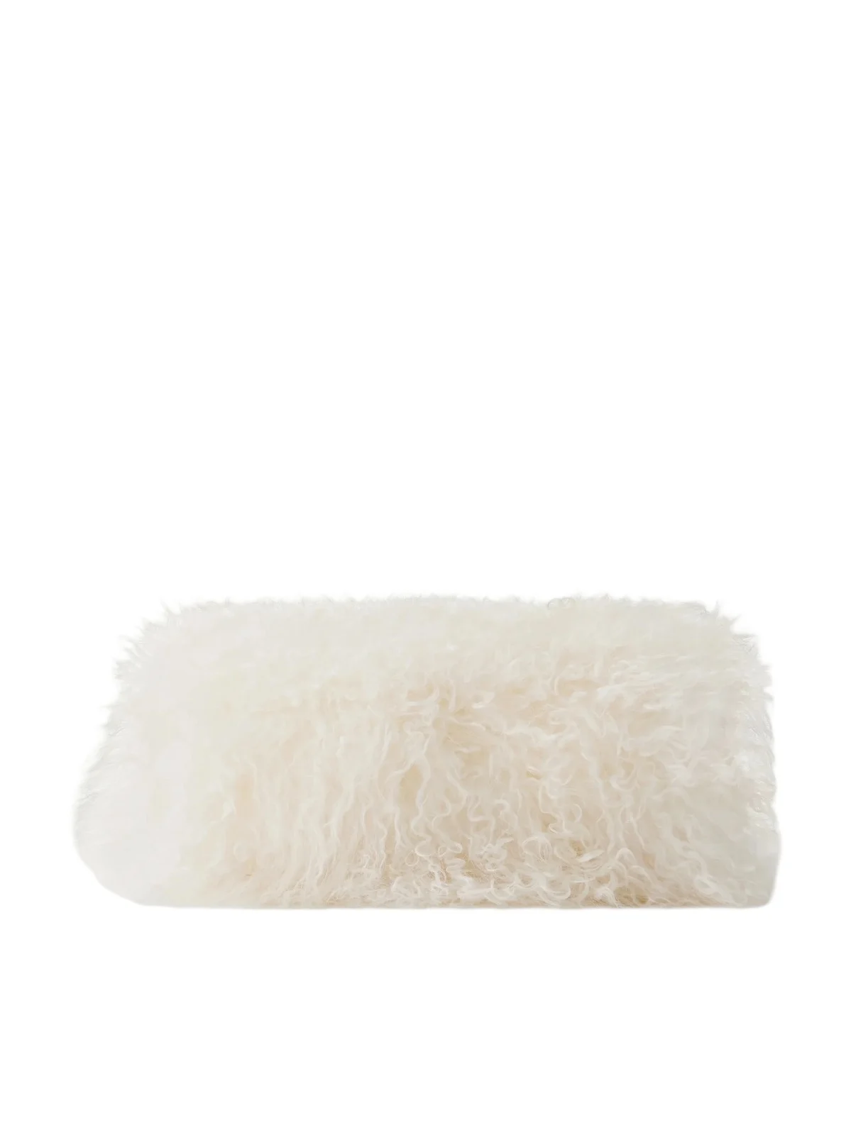 Leather-trimmed Shearling Handwarmer