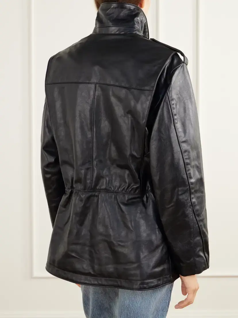 RÙADH The Blackadder Drawstring Glossed-leather Jacket | Thumbnail 4 RÙADH The Blackadder Drawstring Glossed-leather Jacket | Thumbnail 4