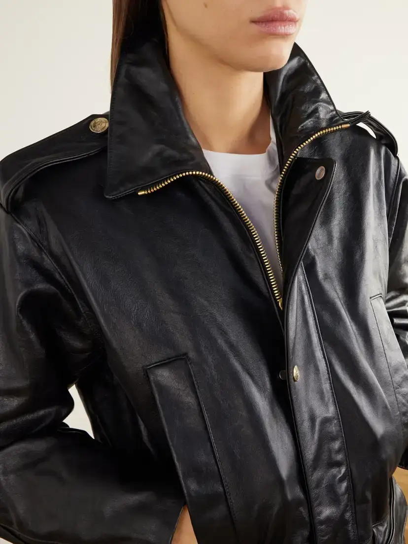 RÙADH The Blackadder Drawstring Glossed-leather Jacket | Thumbnail 6 RÙADH The Blackadder Drawstring Glossed-leather Jacket | Thumbnail 6