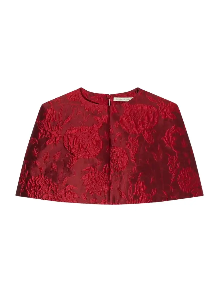 Emilia Wickstead Virginie Floral-cloqué Cape