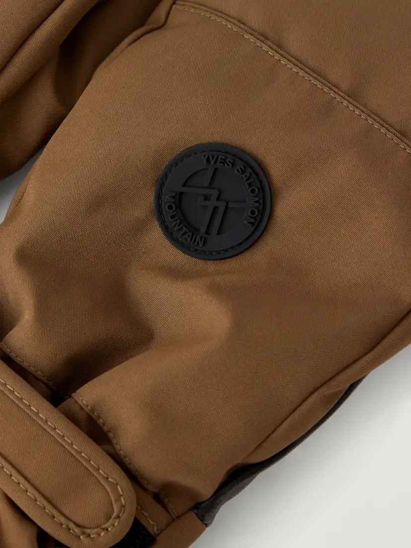 Yves Salomon Logo-appliquéd Padded Leather-trimmed Shell Ski Mittens | Thumbnail 2 Yves Salomon Logo-appliquéd Padded Leather-trimmed Shell Ski Mittens | Thumbnail 2