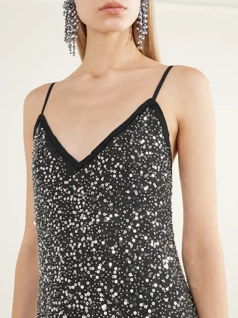Marant Étoile Nevana Sequin-embellished Tulle Midi Dress | Thumbnail 4 Marant Étoile Nevana Sequin-embellished Tulle Midi Dress | Thumbnail 4