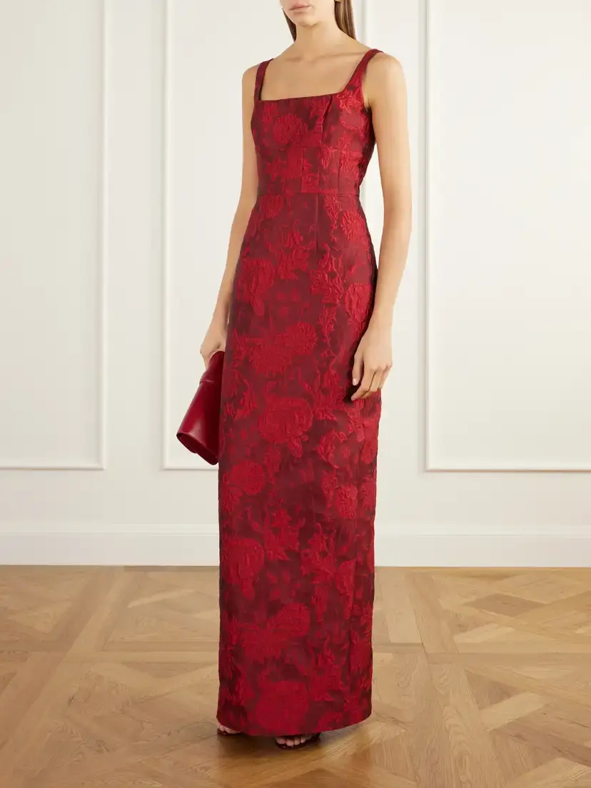 Emilia Wickstead Megara Paneled Darted Floral-cloqué Gown | Thumbnail 2 Emilia Wickstead Megara Paneled Darted Floral-cloqué Gown | Thumbnail 2