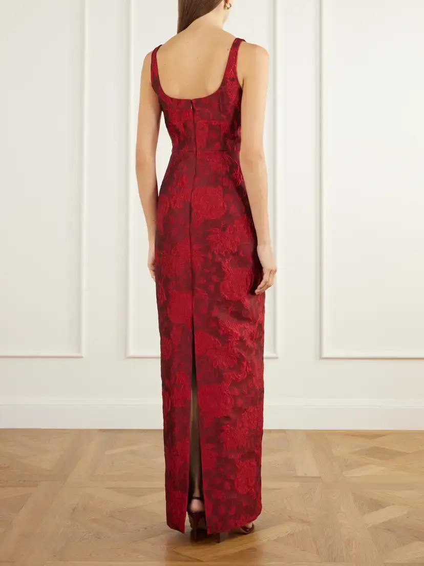Emilia Wickstead Megara Paneled Darted Floral-cloqué Gown | Thumbnail 3 Emilia Wickstead Megara Paneled Darted Floral-cloqué Gown | Thumbnail 3