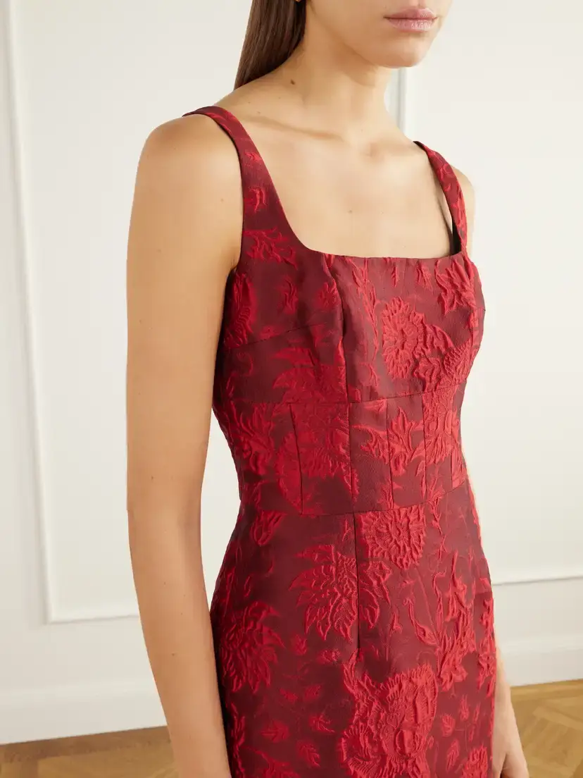 Emilia Wickstead Megara Paneled Darted Floral-cloqué Gown | Thumbnail 4 Emilia Wickstead Megara Paneled Darted Floral-cloqué Gown | Thumbnail 4