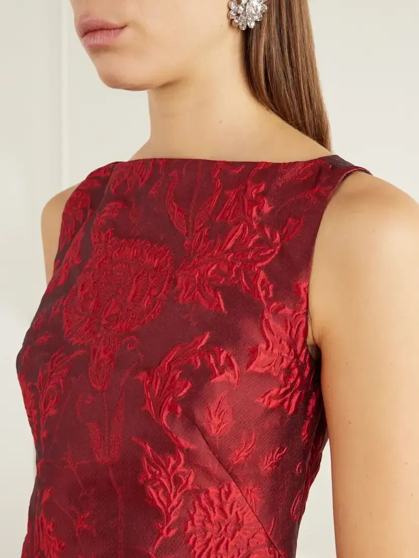 Emilia Wickstead Rifer Floral-cloqué Mini Dress | Thumbnail 4 Emilia Wickstead Rifer Floral-cloqué Mini Dress | Thumbnail 4