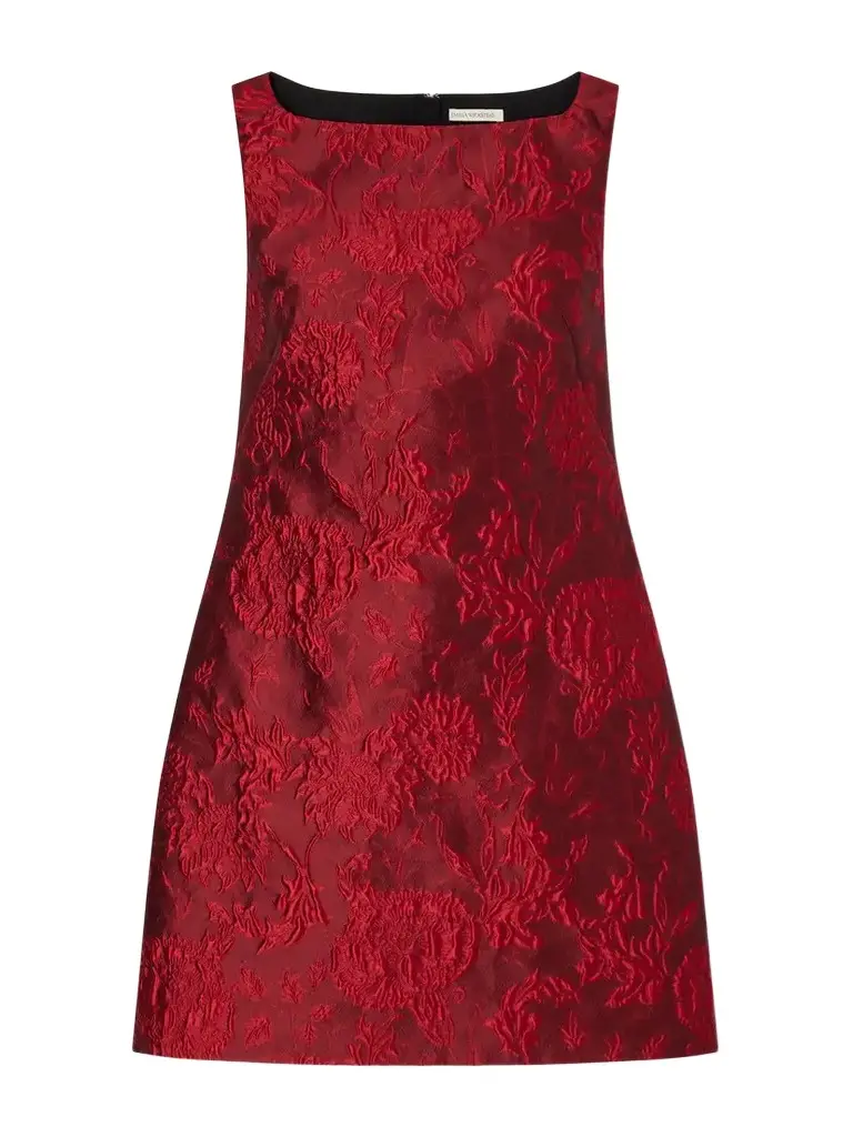 Emilia Wickstead Rifer Floral-cloqué Mini Dress