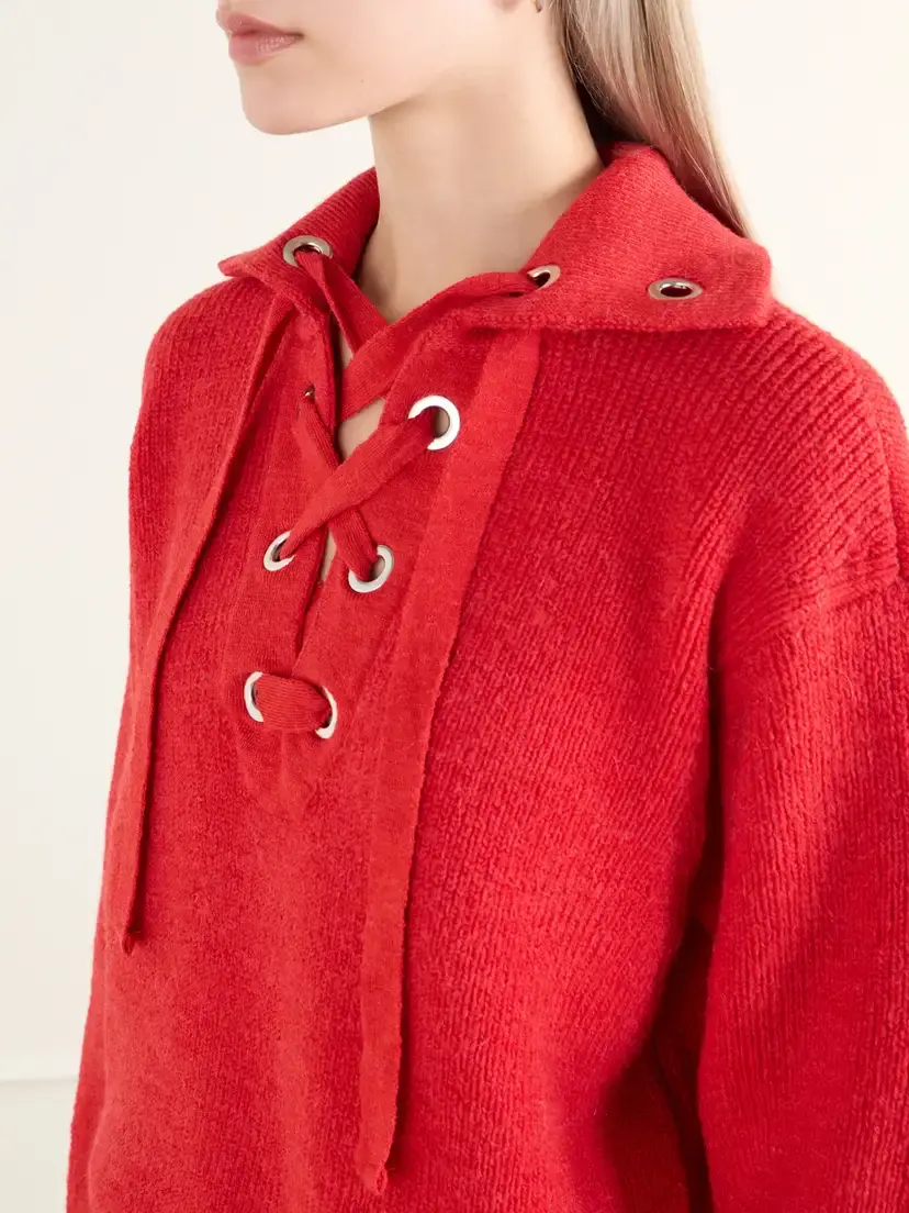 Isabel Marant Ydalia Lace-detail Wool-blend Sweater | Thumbnail 5 Isabel Marant Ydalia Lace-detail Wool-blend Sweater | Thumbnail 5