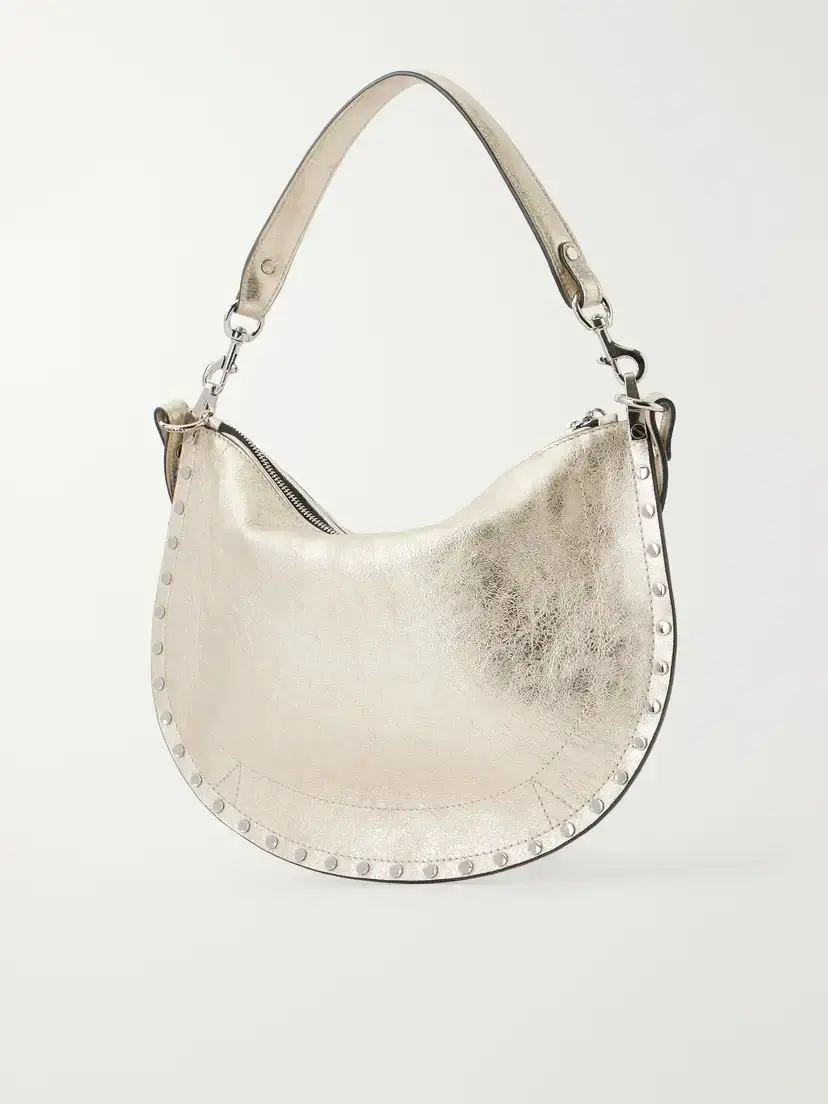 Isabel Marant Oskan Embellished Metallic Leather Shoulder Bag | Thumbnail 4 Isabel Marant Oskan Embellished Metallic Leather Shoulder Bag | Thumbnail 4