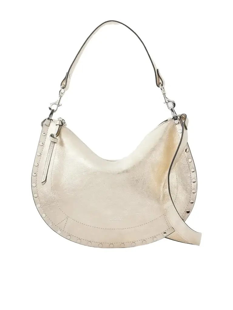 Oskan Embellished Metallic Leather Shoulder Bag Oskan Embellished Metallic Leather Shoulder Bag