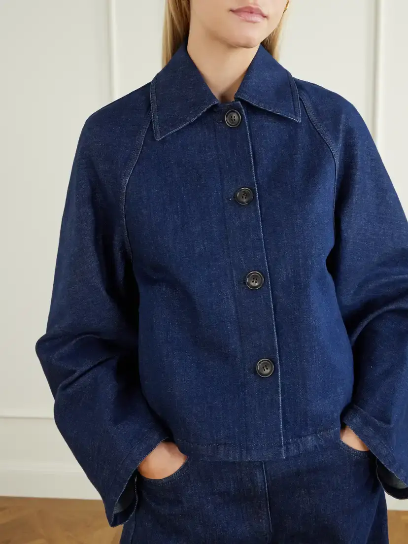 Another Tomorrow Organic Denim Blouson | Thumbnail 4 Another Tomorrow Organic Denim Blouson | Thumbnail 4