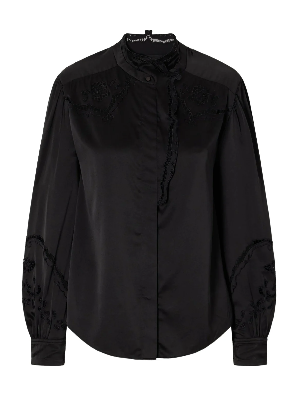 Ejali Broderie Anglaise Silk-blend Blouse Ejali Broderie Anglaise Silk-blend Blouse
