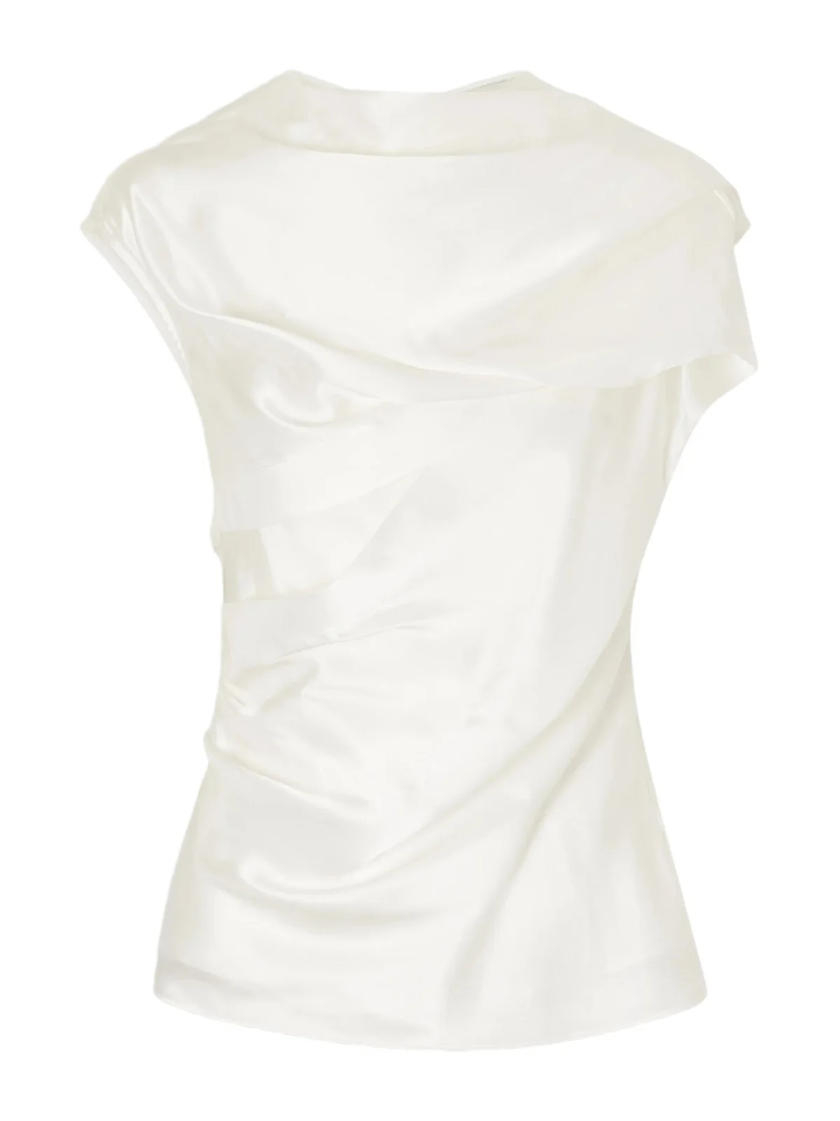 Ila Draped Silk-blend Satin Blouse Ila Draped Silk-blend Satin Blouse