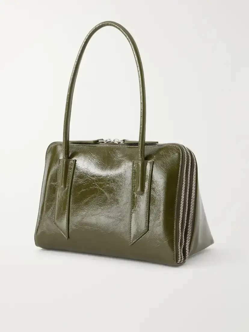The Attico L'altra Di Milano Crinkled Patent-leather Shoulder Bag | Thumbnail 4 The Attico L'altra Di Milano Crinkled Patent-leather Shoulder Bag | Thumbnail 4