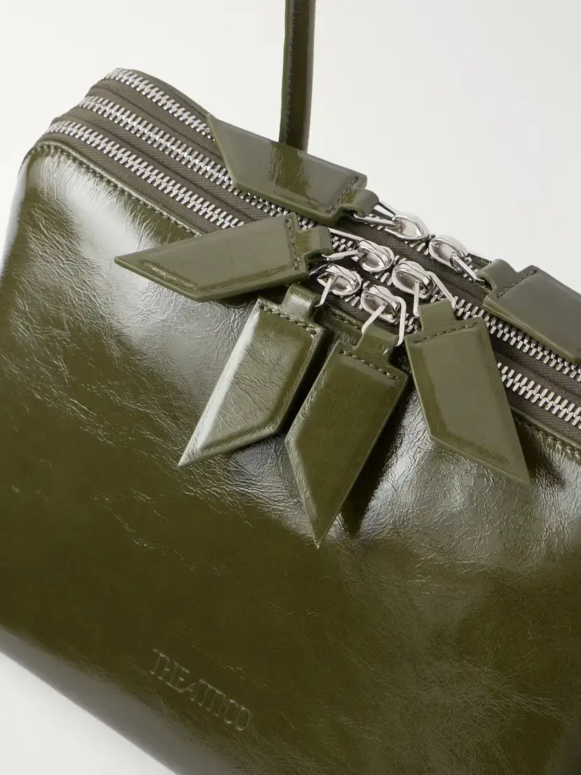 The Attico L'altra Di Milano Crinkled Patent-leather Shoulder Bag | Thumbnail 5 The Attico L'altra Di Milano Crinkled Patent-leather Shoulder Bag | Thumbnail 5
