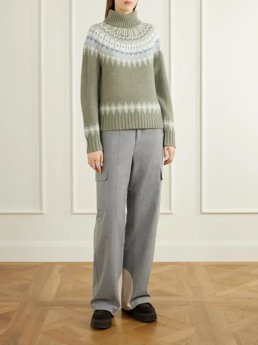 Bogner Ingrid Fair Isle Cashmere Turtleneck Sweater | Thumbnail 2 Bogner Ingrid Fair Isle Cashmere Turtleneck Sweater | Thumbnail 2