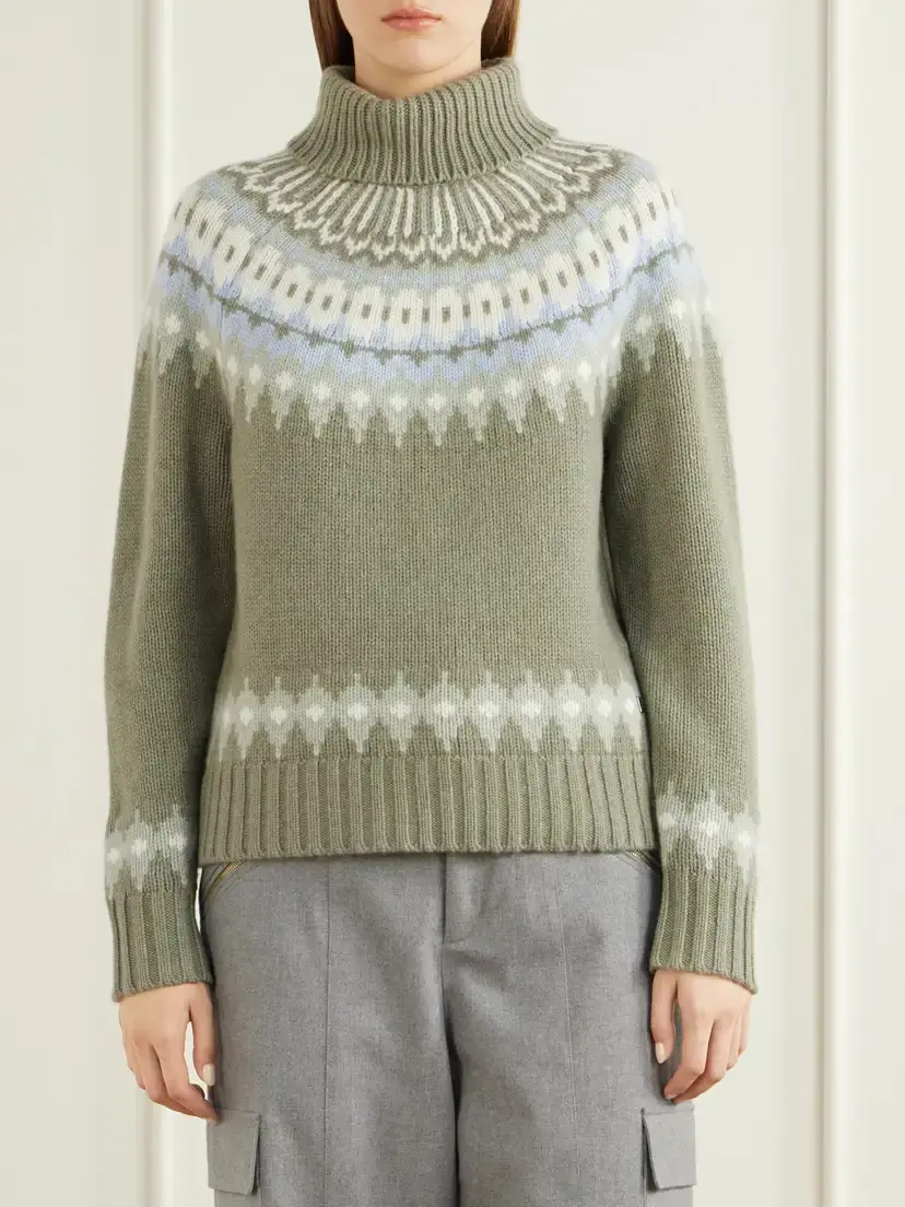 Bogner Ingrid Fair Isle Cashmere Turtleneck Sweater | Thumbnail 3 Bogner Ingrid Fair Isle Cashmere Turtleneck Sweater | Thumbnail 3