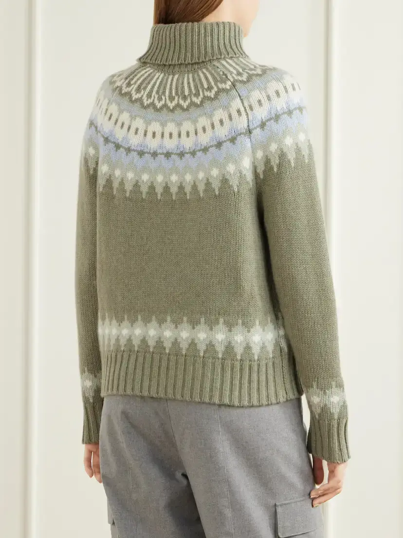 Bogner Ingrid Fair Isle Cashmere Turtleneck Sweater | Thumbnail 4 Bogner Ingrid Fair Isle Cashmere Turtleneck Sweater | Thumbnail 4