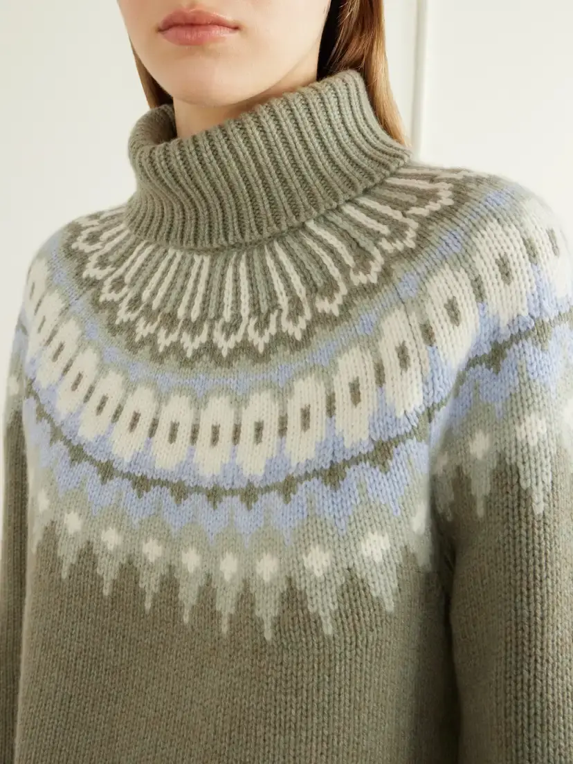 Bogner Ingrid Fair Isle Cashmere Turtleneck Sweater | Thumbnail 5 Bogner Ingrid Fair Isle Cashmere Turtleneck Sweater | Thumbnail 5