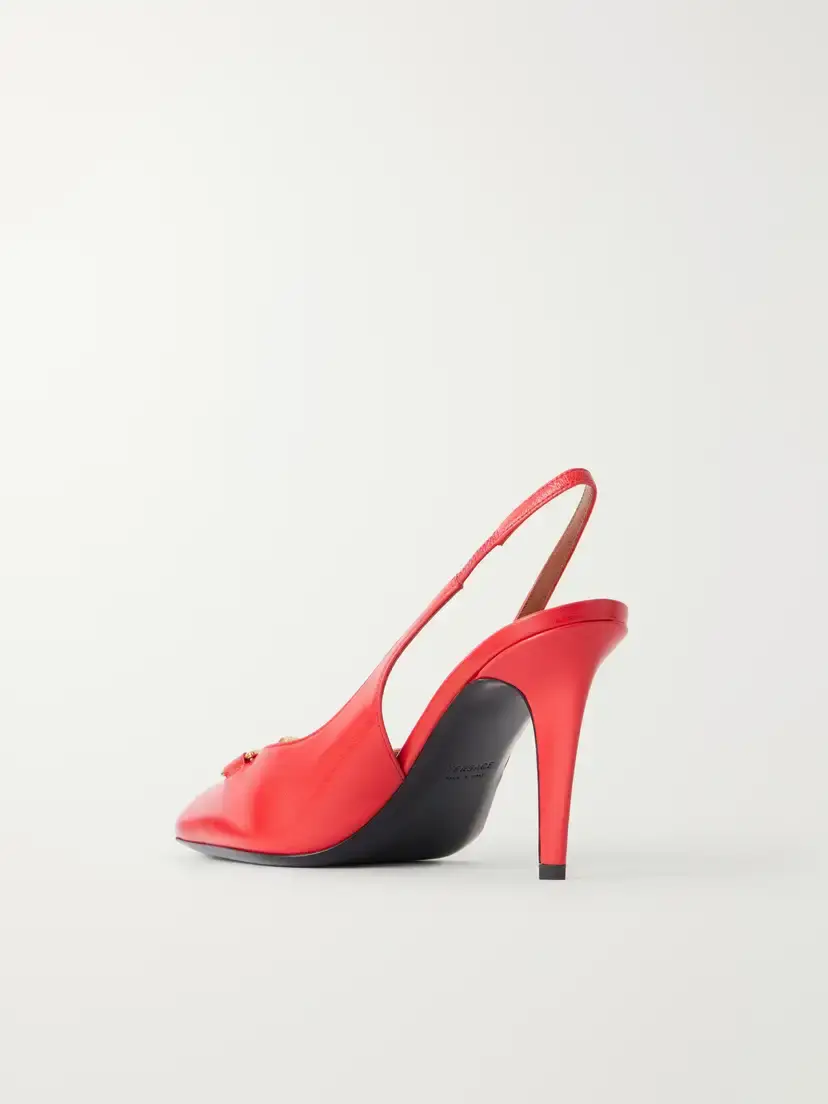 Versace Clelia 90 Medusa-embellished Leather Slingback Pumps | Thumbnail 3