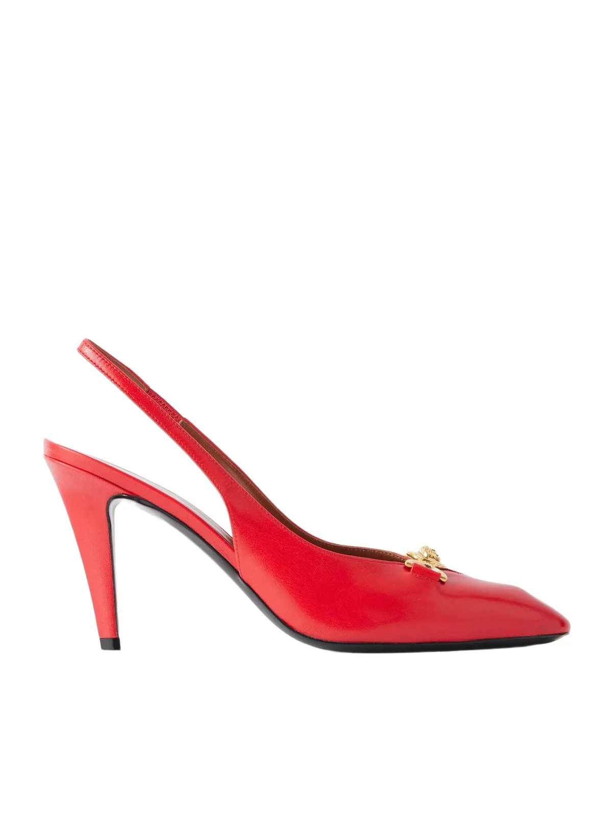 Versace Clelia 90 Medusa-embellished Leather Slingback Pumps