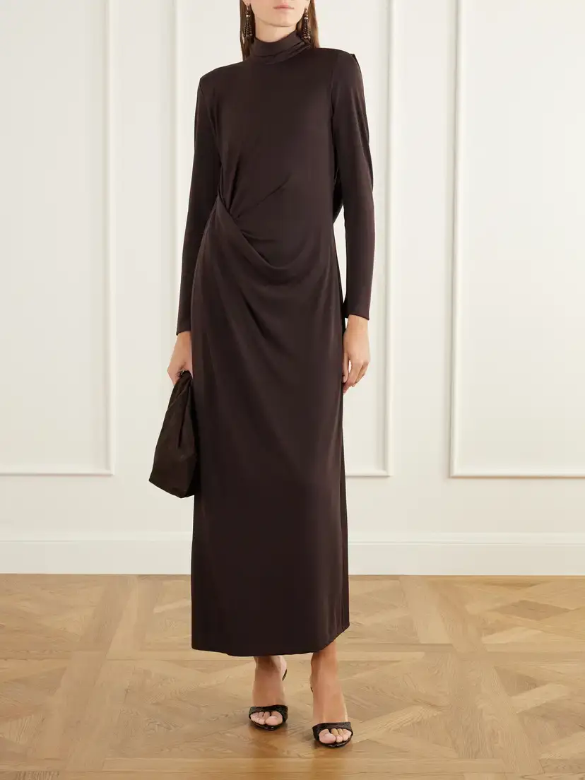 Johanna Ortiz Bloom Secret Draped Gathered Stretch-jersey Maxi Dress | Thumbnail 2 Johanna Ortiz Bloom Secret Draped Gathered Stretch-jersey Maxi Dress | Thumbnail 2