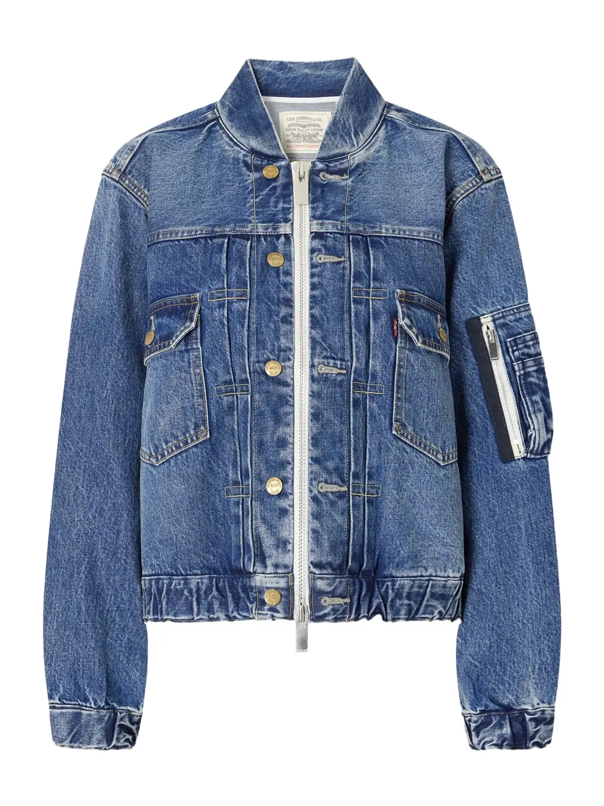 Sacai + Levi's Washed Denim Bomber Jacket