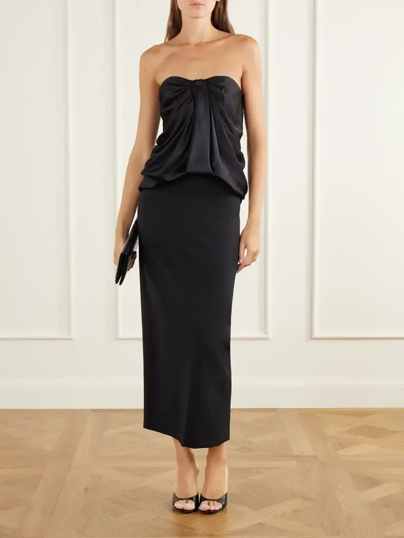 Tove Eden Strapless Draped Satin Top | Thumbnail 2 Tove Eden Strapless Draped Satin Top | Thumbnail 2