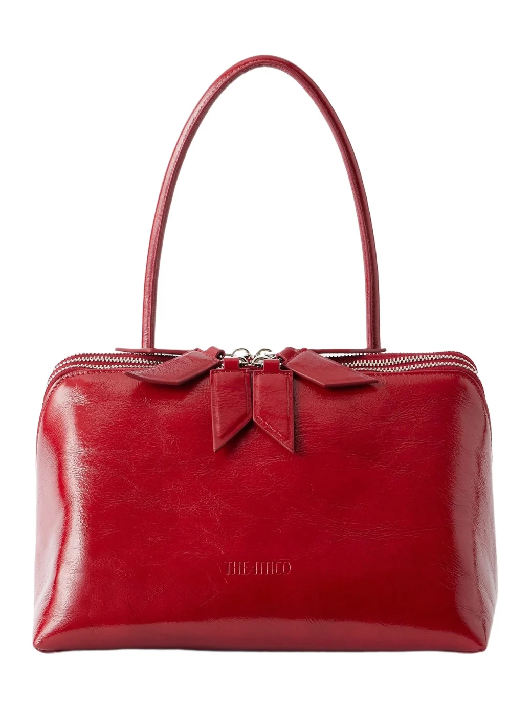 The Attico L'altra Di Milano Textured-leather Shoulder Bag