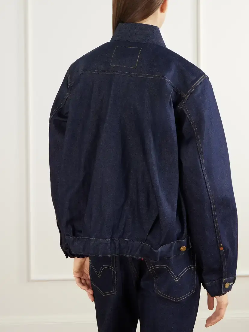 Sacai + Levi's Washed Denim Bomber Jacket | Thumbnail 4 Sacai + Levi's Washed Denim Bomber Jacket | Thumbnail 4