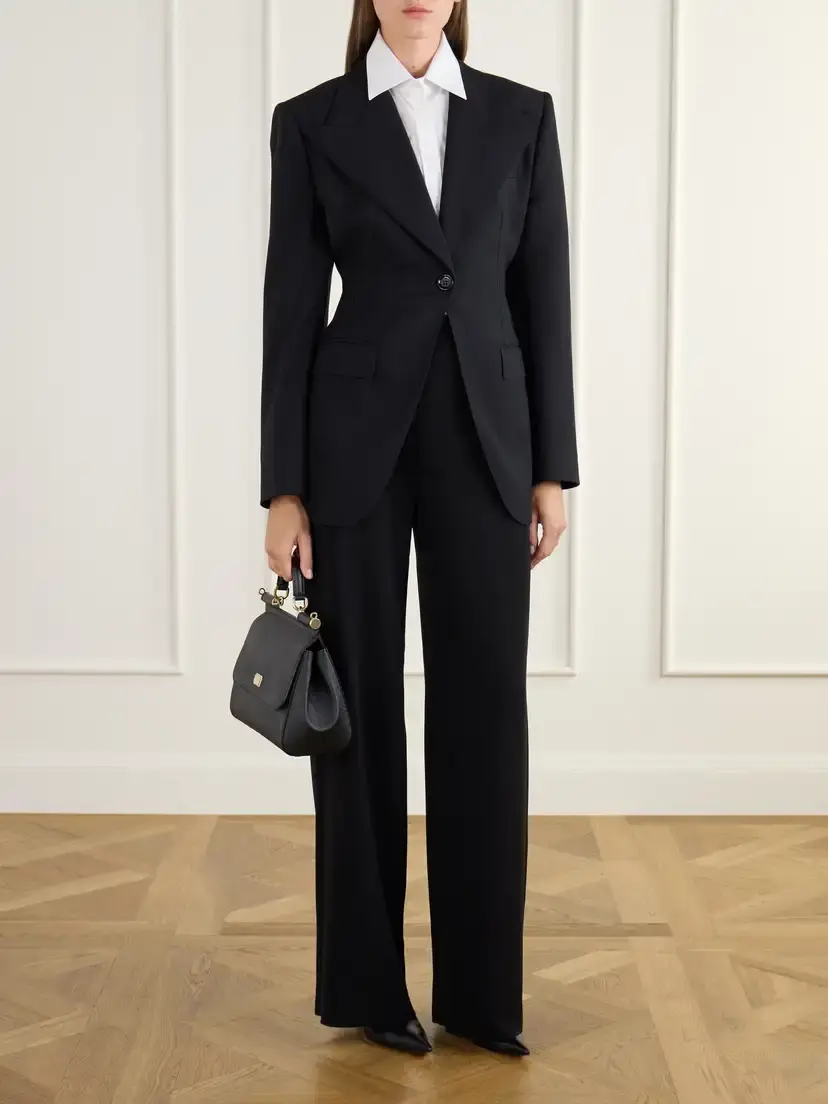 Dolce & Gabbana Darted Wool-blend Gabardine Blazer | Thumbnail 2