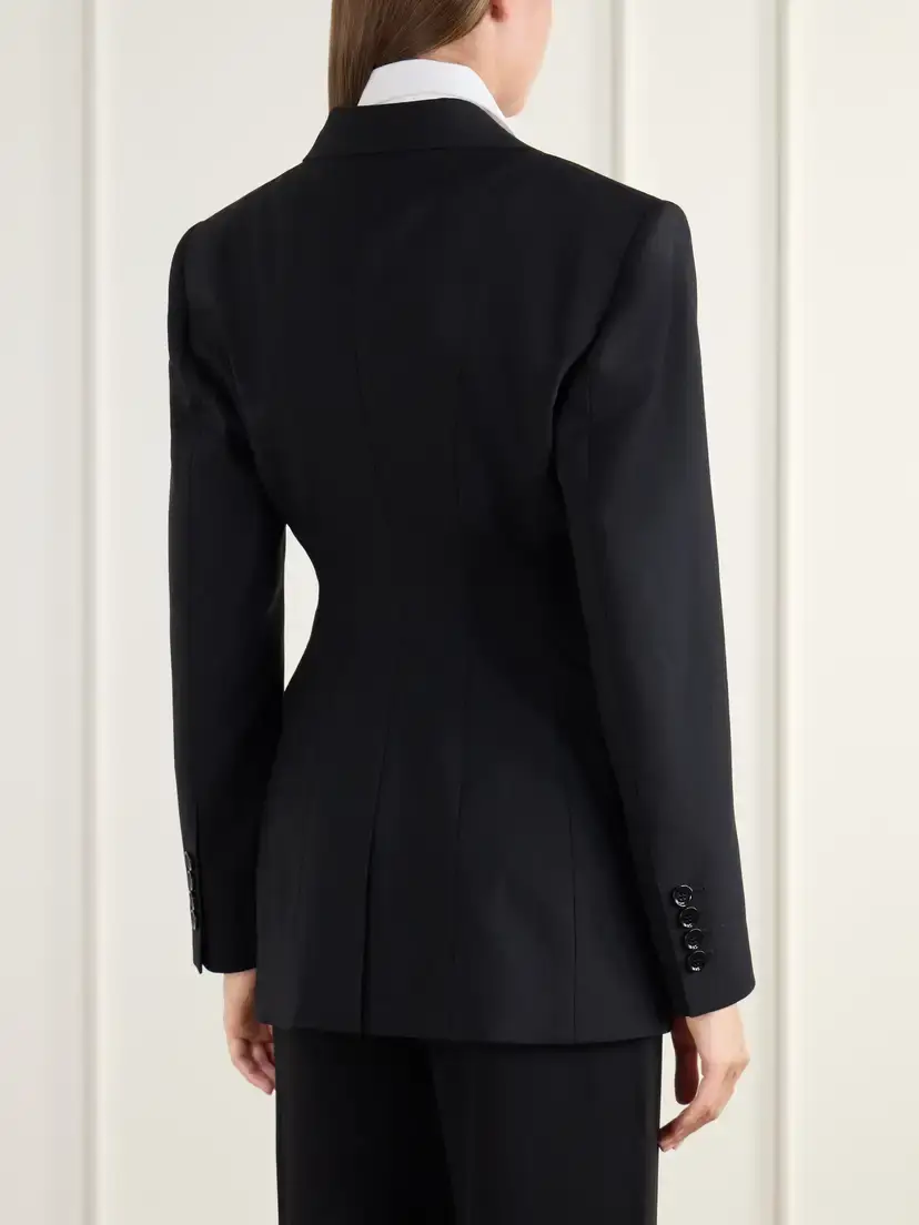 Dolce & Gabbana Darted Wool-blend Gabardine Blazer | Thumbnail 3