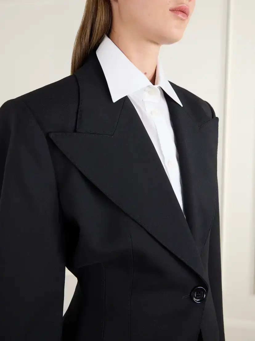 Dolce & Gabbana Darted Wool-blend Gabardine Blazer | Thumbnail 4