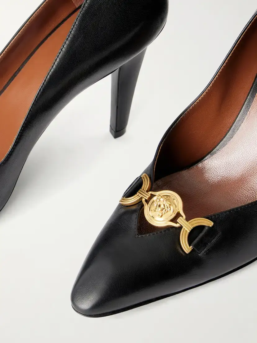 Versace Clelia 90 Medusa-embellished Leather Pumps | Thumbnail 5 Versace Clelia 90 Medusa-embellished Leather Pumps | Thumbnail 5