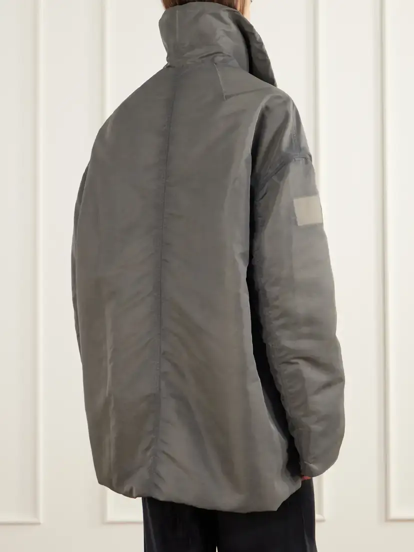 Rick Owens Dracucollar Oversized Distressed Padded Shell Parka | Thumbnail 4 Rick Owens Dracucollar Oversized Distressed Padded Shell Parka | Thumbnail 4