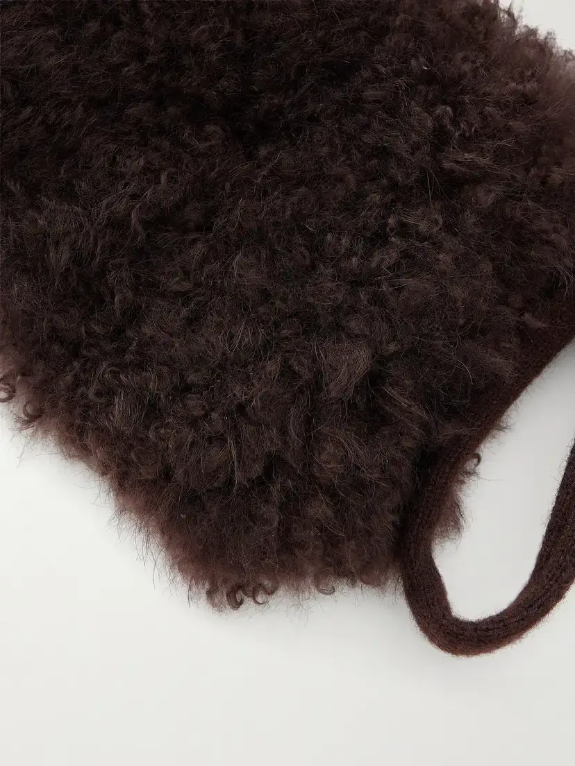 Yves Salomon Wool-trimmed Shearling Collar | Thumbnail 3 Yves Salomon Wool-trimmed Shearling Collar | Thumbnail 3