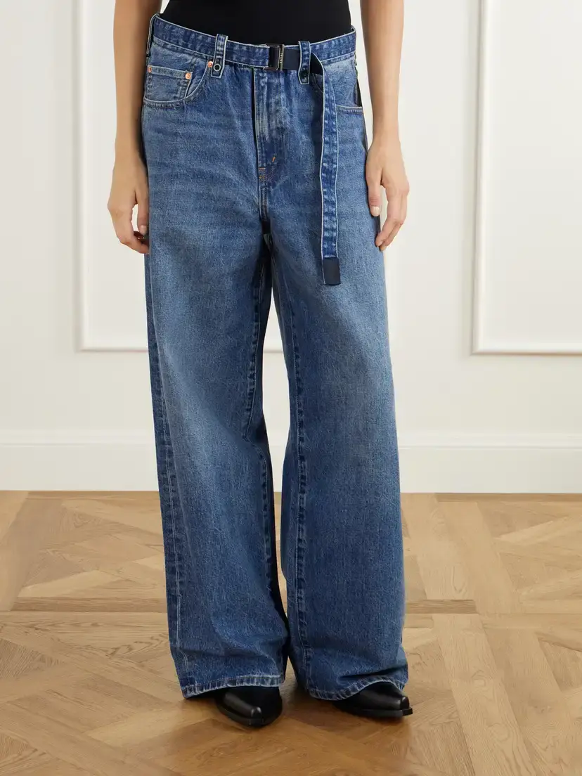 Sacai + Levi's Belted Mid-rise Wide-leg Jeans | Thumbnail 3 Sacai + Levi's Belted Mid-rise Wide-leg Jeans | Thumbnail 3