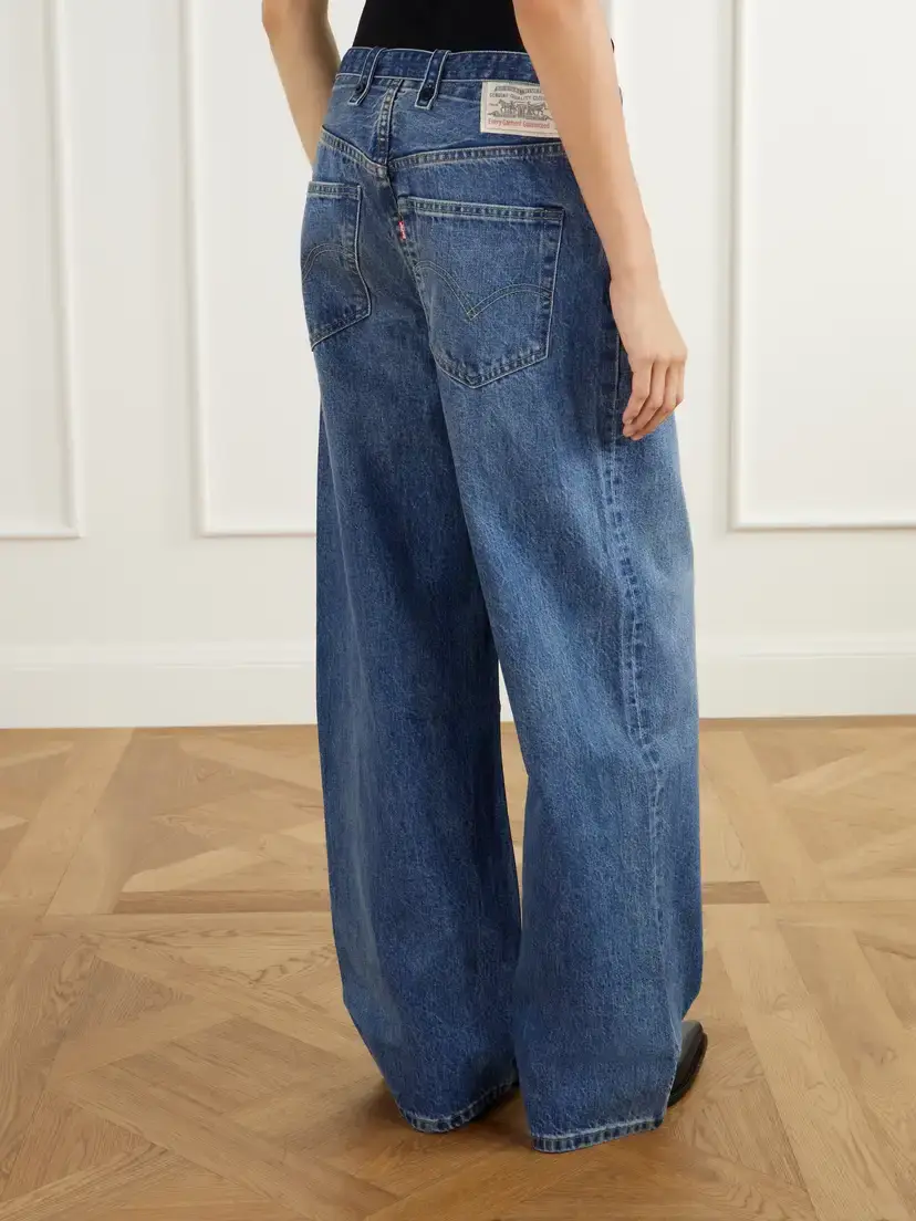 Sacai + Levi's Belted Mid-rise Wide-leg Jeans | Thumbnail 4 Sacai + Levi's Belted Mid-rise Wide-leg Jeans | Thumbnail 4