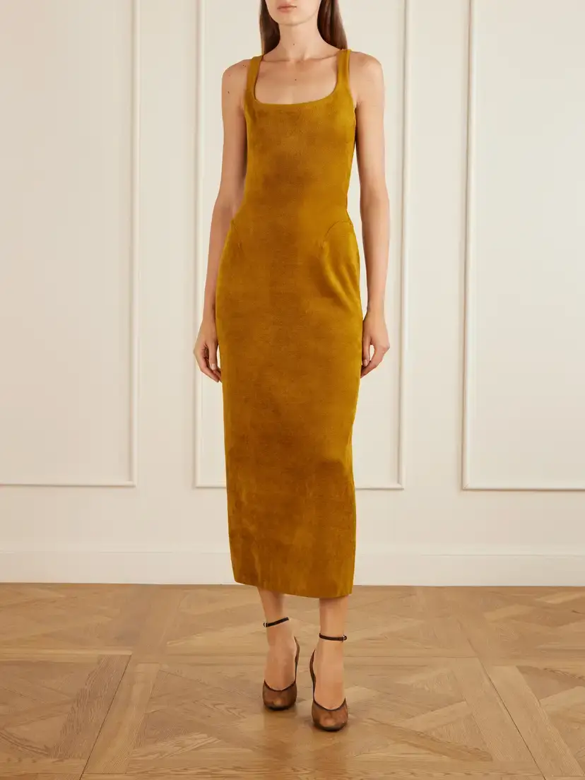 Alaïa Terry Midi Dress | Thumbnail 2 Alaïa Terry Midi Dress | Thumbnail 2