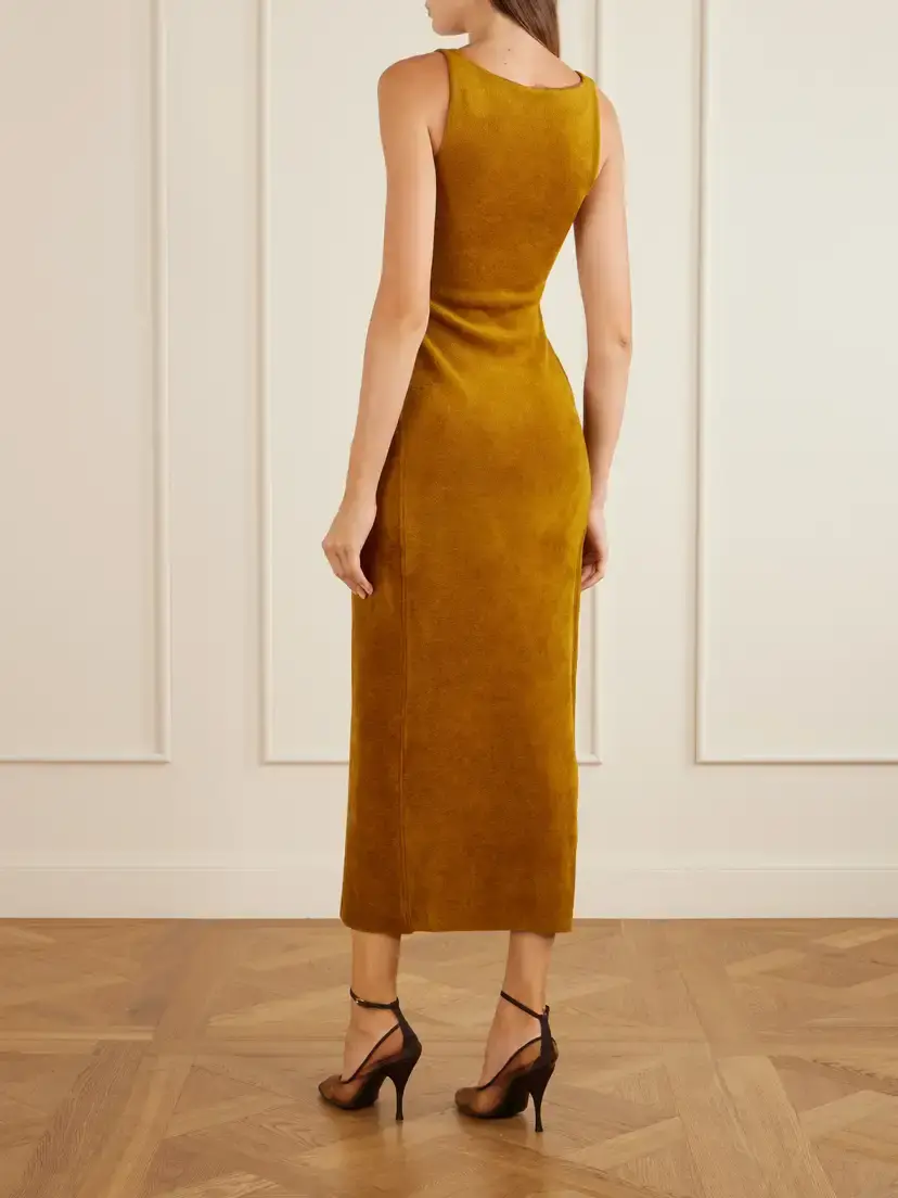 Alaïa Terry Midi Dress | Thumbnail 3 Alaïa Terry Midi Dress | Thumbnail 3