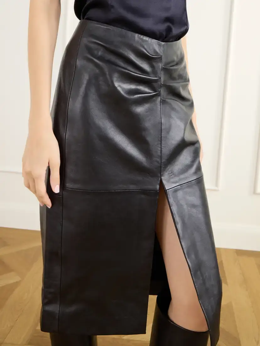 Isabel Marant Paneled Leather Midi Skirt | Thumbnail 5 Isabel Marant Paneled Leather Midi Skirt | Thumbnail 5