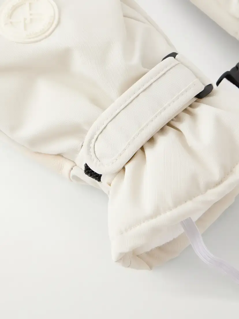 Yves Salomon Logo-appliquéd Padded Leather-trimmed Shell Ski Mittens | Thumbnail 2 Yves Salomon Logo-appliquéd Padded Leather-trimmed Shell Ski Mittens | Thumbnail 2