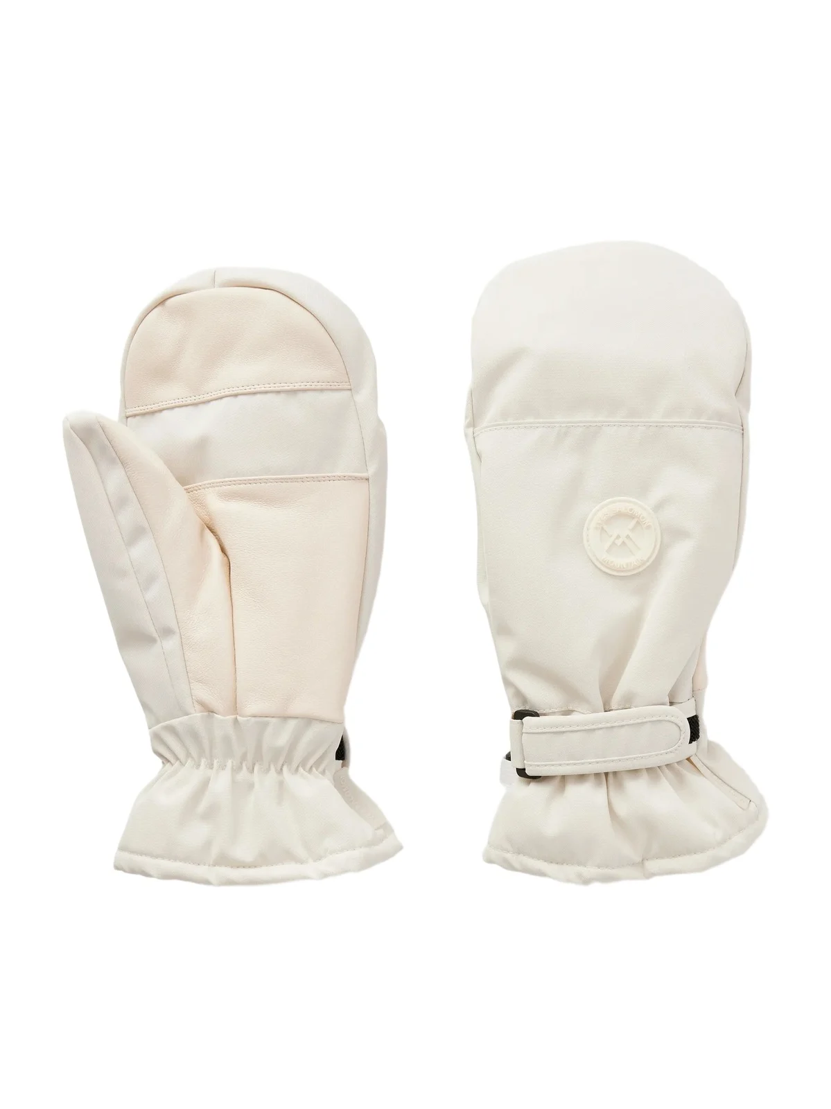 Yves Salomon Logo-appliquéd Padded Leather-trimmed Shell Ski Mittens