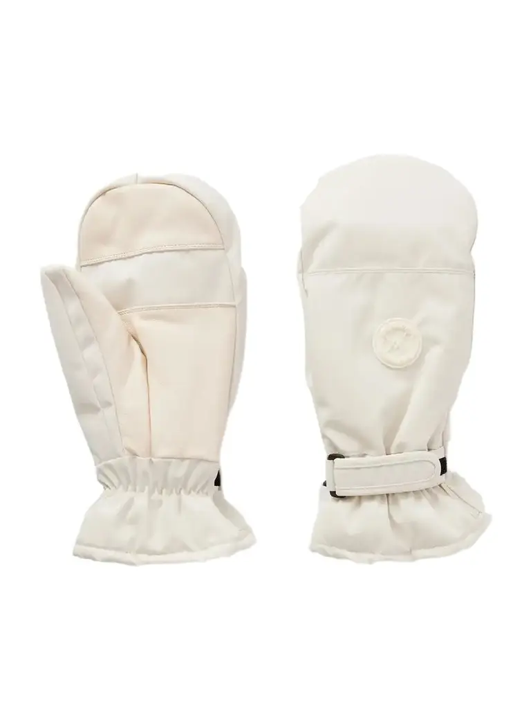 Logo-appliquéd Padded Leather-trimmed Shell Ski Mittens Logo-appliquéd Padded Leather-trimmed Shell Ski Mittens