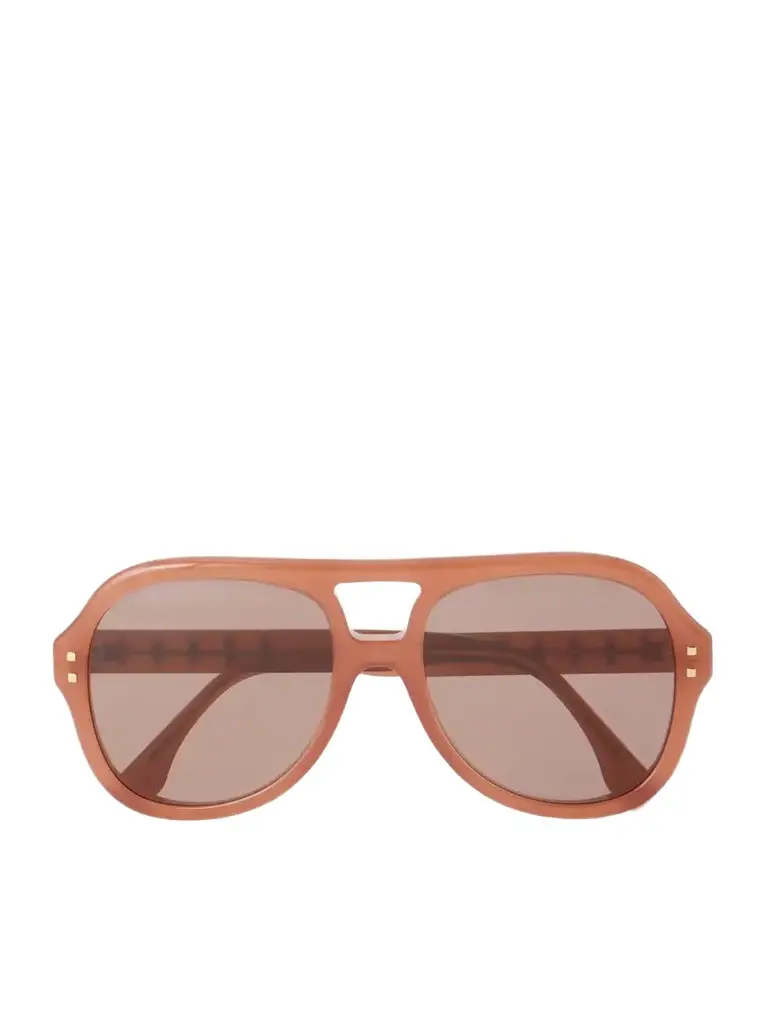 FENDI EYEWEAR Five Sisters Aviator-style Acetate Sunglasses